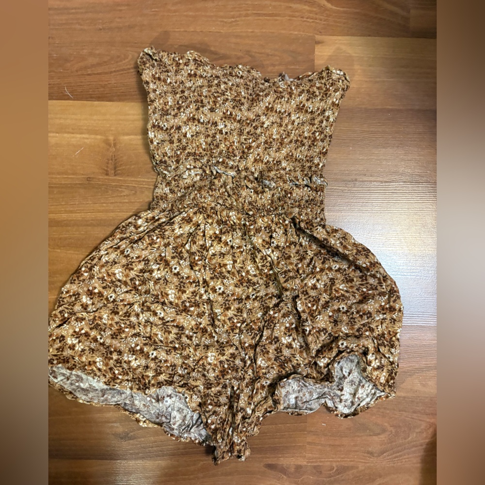 Streetwear Society Brown Floral romper - Picture 3 of 3